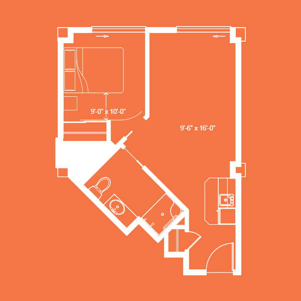 The Plaza at Punchbowl - Independent Living: 1 Bedroom Apartment